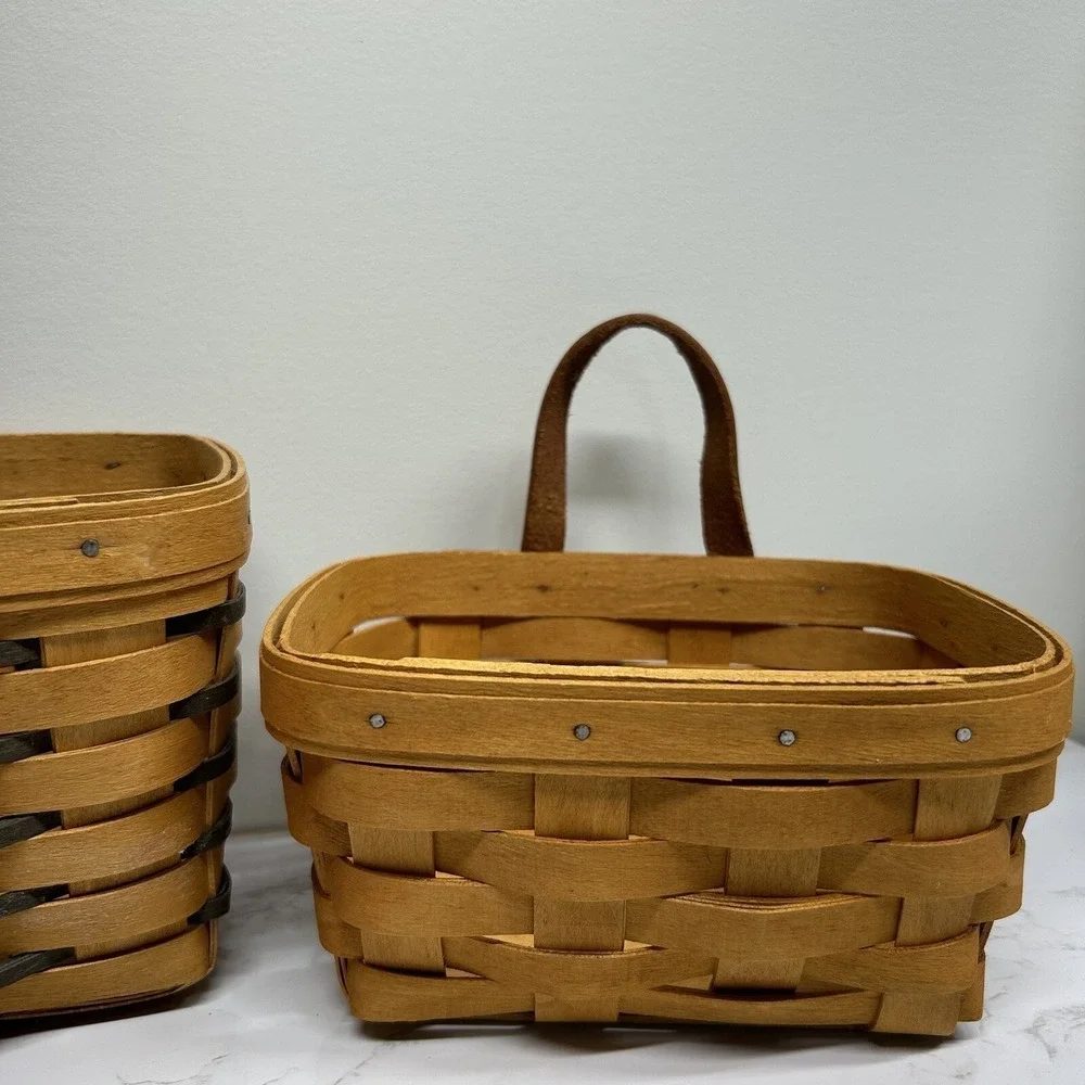 Longaberger Baskets Lot Of 3 Small